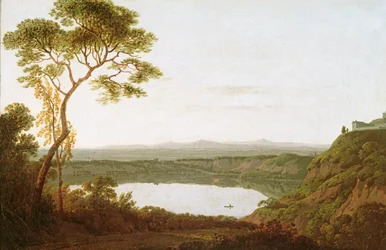 Albano-tó, kb. 1790-92